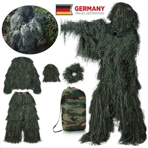3D Ghillie Suit Dschungel woodland Tarnanzug Camo Camouflage Kleidung Jagd Suit - Bild 1 von 24