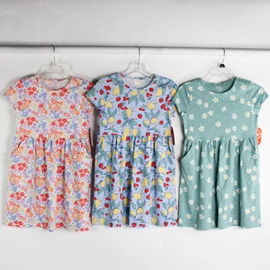 Lot of 3 NWT Wonder Nation Dresses Girls' Size L (10-12) Casual Pockets - Picture 1 of 5