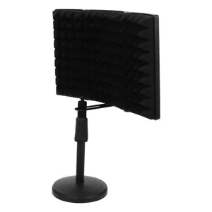 Vocal Isolation Shield Foldable Stand Mount Adjustable Mic - Picture 1 of 12