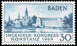Baden #Mi46II MNH CV€650.00 1949 Constance Type II [5N41a]