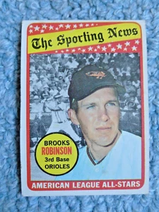 1969 Topps - The Sporting News All Star, Brooks Robinson Hank Aaron Hintergrund  - Bild 1 von 3