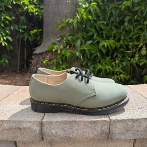 Dr. Martens 1461 Mens 14 Canvas Mint Green Oxford Boot Brand New - Picture 1 of 5