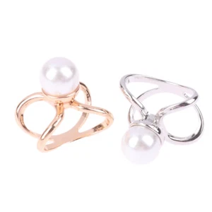 Fashion Scarves Buckle Women Brooches Scarfs Buckles Stainless Steel Scarf Cl AT - Imagen 1 de 14