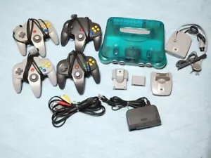 Nintendo 64 azul claro, 4 mandos, probado - Imagen 1 de 12