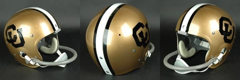 COLORADO BUFFALOES 1974-1976 Vintage Riddell TK Suspension Football Helmet Cover