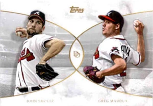 2021 Topps On-Demand Dynamic Duals #4 John Smoltz/Greg Maddux Baseballkarte - Bild 1 von 2