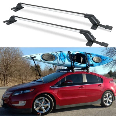 Barra transversal portaequipajes con bloqueo para techo superior de auto Chevrolet Volt 43,3" Foto 1 de 4