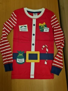 MINI PIJAMA DE ALGODÓN NAVIDAD NIÑOS PISO TOP EDAD 6 AÑOS MUESTRA NUEVA  - Imagen 1 de 3
