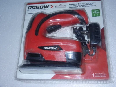 new no warranty Arrow E21 Cordless Electric staple gun uses JT21 staples Li-ion - Image 1 of 4