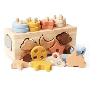 Shape Sorter Toys for Toddlers 1-3 Montessori Stack Toy Car for 1 Year OldBab... - Picture 1 of 7