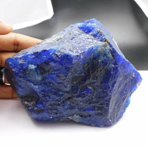 4776.40 Ct Natural CERTIFIED Blue Sapphire Uncut Rough Loose Gemstone  - Picture 1 of 13