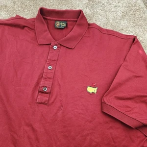 Bobby Jones Shirt Mens Large Red Masters National Golf Club Augusta - Picture 1 of 6