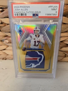 2024 Panini Phoenix - Josh Allen Gold /10 Bills Logo Patch #RJA-JA - Foto 1 di 3