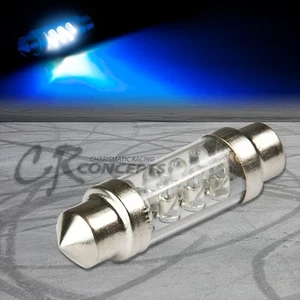 BLUE 1 X 36MM-39MM HIGH POWER INTERIOR DOME 8 X 3MM ROUND LED LIGHT BULB LAMP - Picture 1 of 1