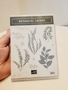 VINTAGE STAMPIN UP BOTANICAL LAYERS STAMP SET #158921 - Picture 1 of 4