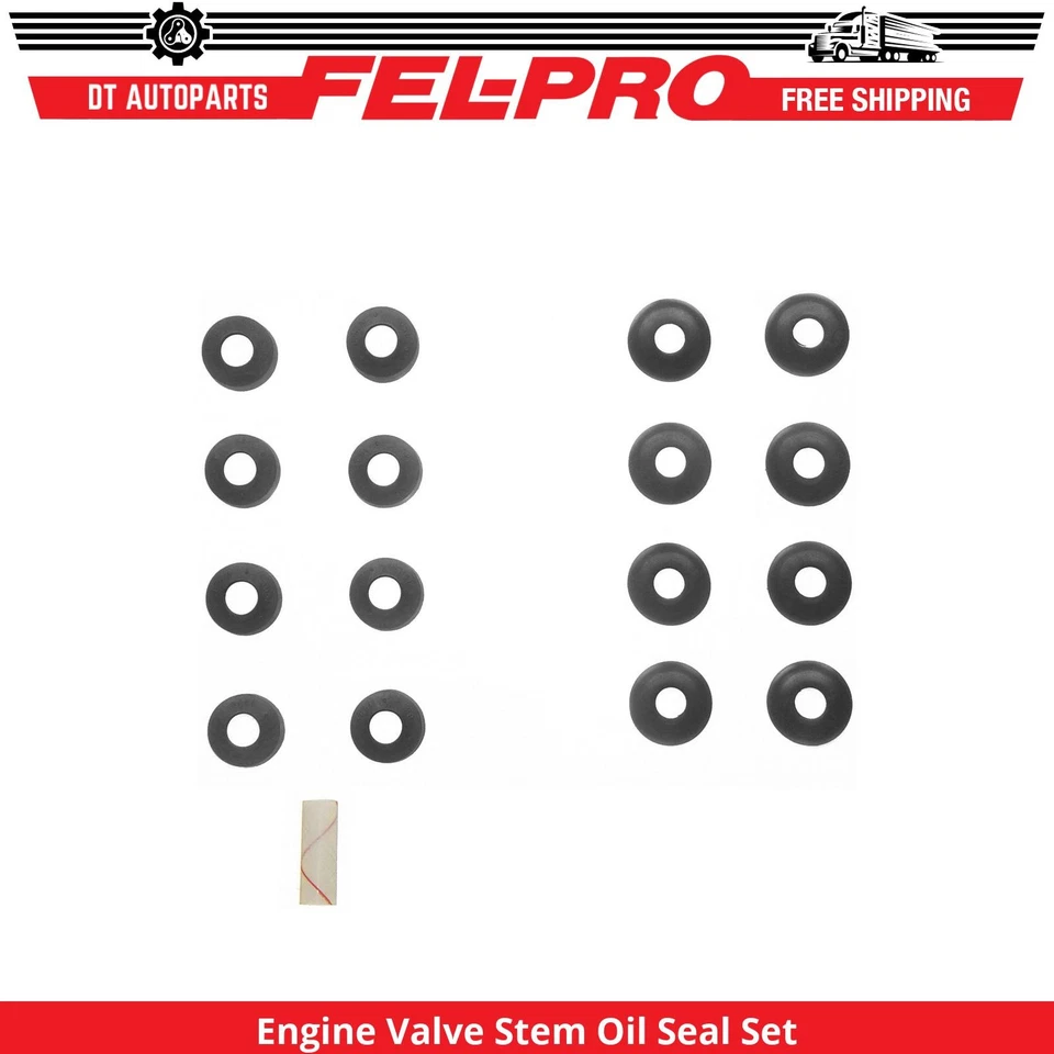 For 71-76 Plymouth Scamp Eng Valve Stem Oil Seal Set Intake and Exhaust Fel-Pro - Image 1 of 1