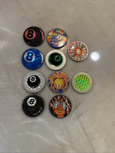Vintage 1990’s Metal Pog Slammers Lot of 10 -8 Ball - Bild 1 von 4
