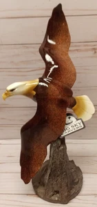 Big Sky Carvers Steinguss Skulptur Adler bereit für den Flug 16,75" L x 8" B - Bild 1 von 9