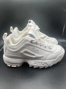 Fila Disruptor II Premium White Athletic Leather Shoes Sneakers Womens Size 7.5 - Bild 1 von 12