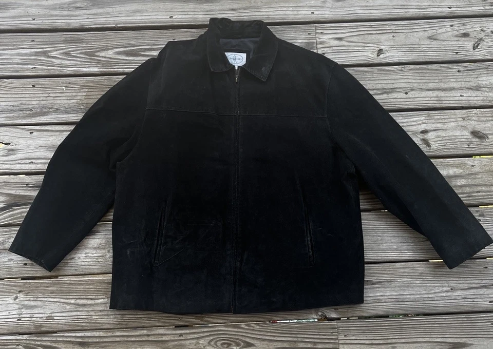 Chaqueta Blazer Línea Uomo Gamuza Genuina Talla XXL Foto 1 de 4