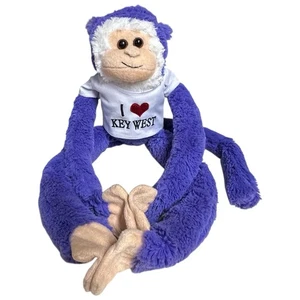 Animal Zoo Hangers Purple Blue Monkey I Love Key West Souvenir Sling Hook Loop - Picture 1 of 16