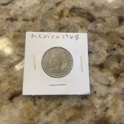 México 50 Centavos Cincuenta - 1968 - Moneda Cobre Níquel - Foto 1 de 4