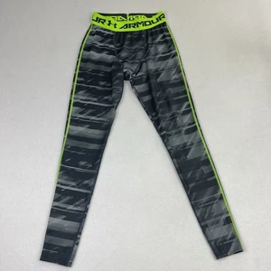 Pantalones de compresión Under Armour M para hombre gris geométrico cónico HeatGear Pull On - Imagen 1 de 8