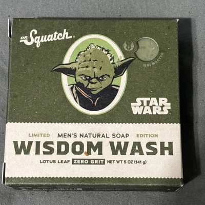 Dr. Squatch x STAR WARS Limited Edition Soap Bar 5 OZ New Wisdom Wash YODA - Image 1 of 4