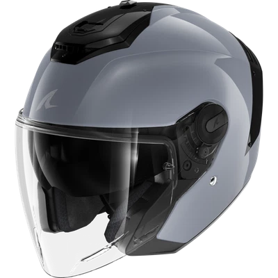 Jet Helmet Shark RS JET BLANK Gun Silver - Image 1 of 4