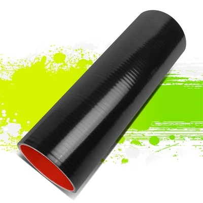 MANGUERA ACOPLADOR REDUCTOR SILICONA NEGRA TURBO/ENTRADA/INTERCOOLER TURBO RECTO 3.5"X 12" Foto 1 de 4