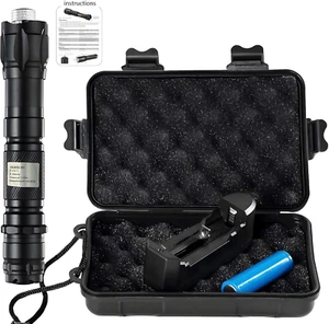3000 Lumen round Aluminum LED Laser Pointer with Various Lighting Patterns, High - Picture 1 of 8