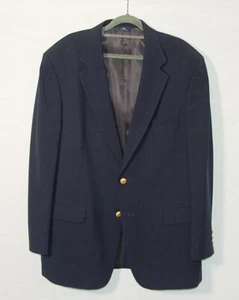 Brooks Brothers 346 Marineblau Wolle, Goldknopf, Sport Mantel Blazer Herren 43R EUC - Bild 1 von 5