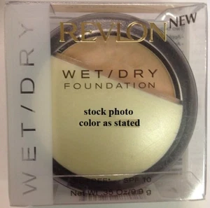 NUEVO EN CAJA BASE MAQUILLAJE COMPACTO REVLON WET/DRY SPF 10 SIN ACEITE SELECCIONA TU COLOR - Imagen 1 de 1