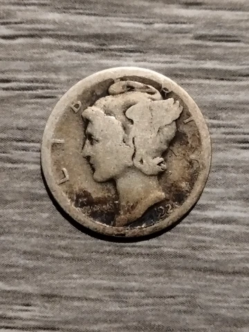 1925-S MERCURY DIME Cover