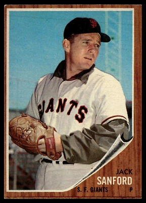 1962 Topps Jack Sanford #538 San Francisco Giants - Image 1 of 2