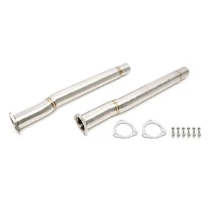 TA TECHNIX UPGRADE EDELSTAHL KAT-ERSATZ ROHRE MITTELROHRE 70MM AUDI RS3 TTRS 2.5 - Afbeelding 1 van 2