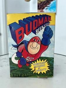 Budweiser Bud-Man 1989 Beer Stein w/ Original Box, Ceramic ; Made In Brazil - Picture 1 of 13