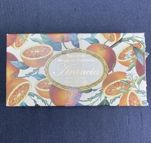 Saponificio Artigianale Fiorentino ARANCIA Orange Scent - 3 Soaps Made In Italy! - Picture 1 of 6