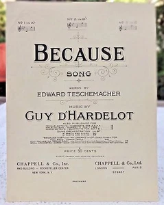 ALTE NOTEN - 1939 WEIL VON EDWARD TESCHEMACHER & GUY D'HARDELOT - Bild 1 von 2