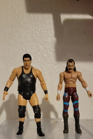 2001 WWE Jakks andre the giant/Mattel Elite jake the snake Cover