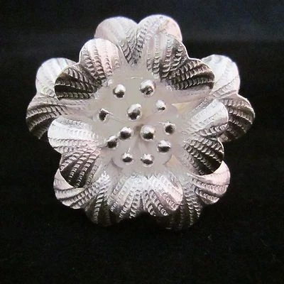 Silver 925 Jewelry Rings Adjustable Flora Flowers Elegant Anniversary Gift 2018 - Image 1 of 4