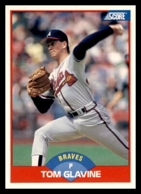 1989 Score #442 Tom Glavine Atlanta Braves - Image 1 of 2