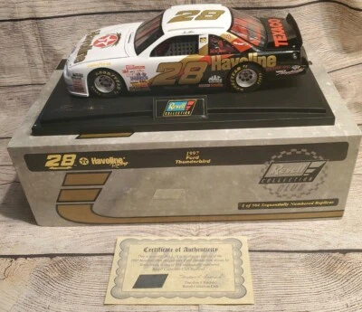 1997 - Revell  Irvan #28 Havoline Ford T-Bird 1:18 Scale Die Cast 1 of 504 COA - Image 1 of 4