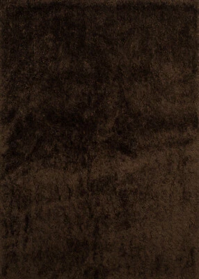 United Weavers Brown Shag/Flokati Featherlike Vibrant Area Rug Solid 2300 00120 - Image 1 of 3