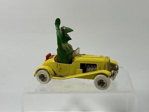 1979 Kermit The Frog Yellow Car Corgi Die-Cast Muppet Show Great Britain Vintage