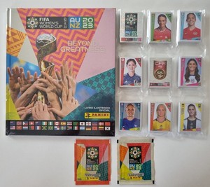 Panini FIFA 2023 Women's World Cup Set  + Album Hardcover Limited Ed. Metallic
