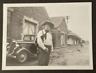 FLOYD 'Silver Tip' BAKER vintage B&W snapshot 1938. TIM McCOY WILD WEST SHOW