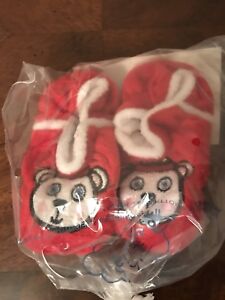 NWT Baby Infant Red Boys/Girls Cute Christmas Xmas Polar Booties Shoes 0-9 Month