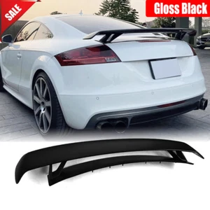 Gloss Black Rear Trunk Spoiler Wing Lip For Audi TT MK2 8J TTS Coupe 2008-2014 - Picture 1 of 14