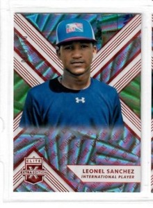 LEONEL SANCHEZ 2018 Panini Elite Extra Edition ASPIRATIONS RED #79/150 